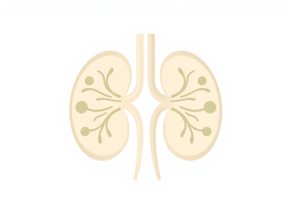 Clean illustration of kidneys representing renal health consultation