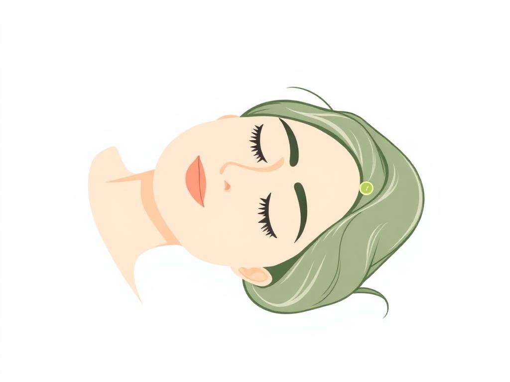 Calm person receiving a gentle eye-area therapy