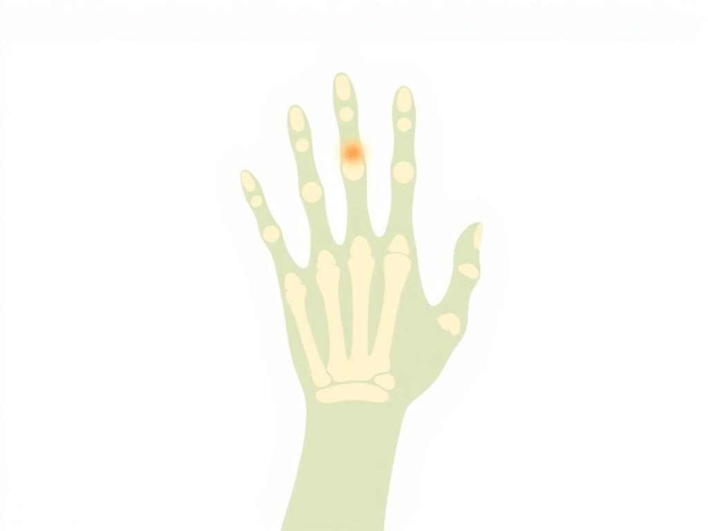 Illustration of hand and finger joints