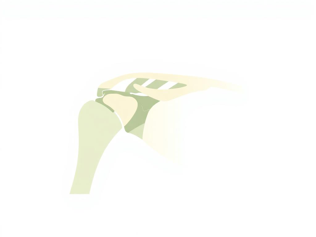 Anatomical illustration of the shoulder joint