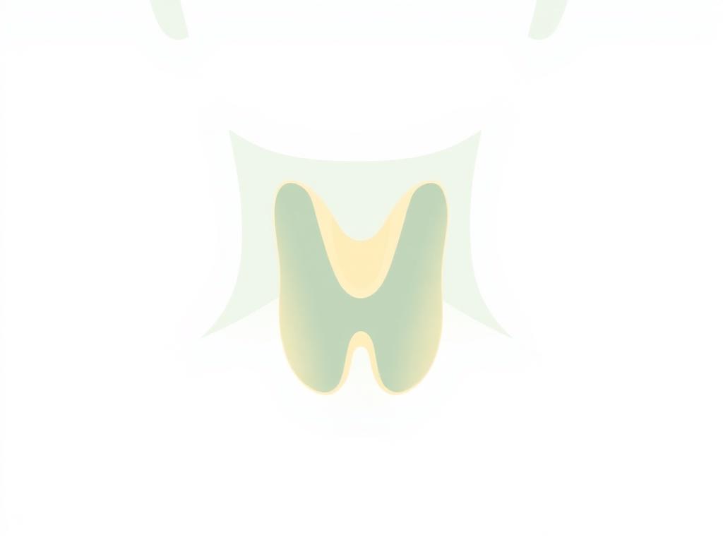 Anatomical illustration of the thyroid gland